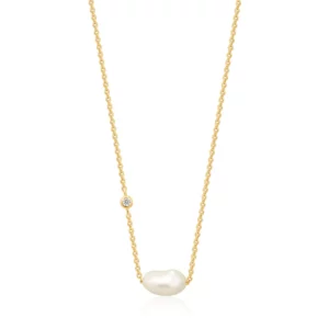 Gold Pearl Necklace