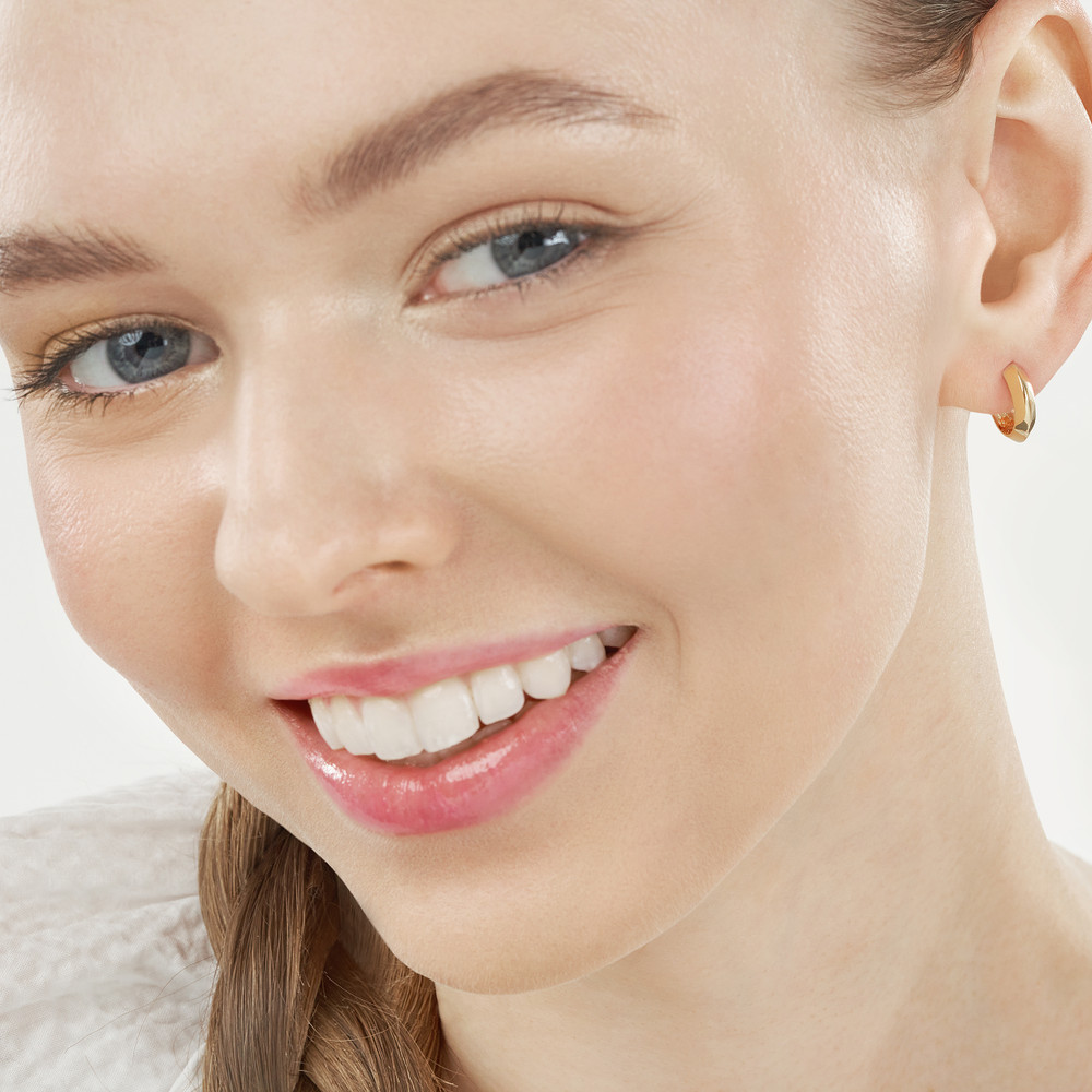 3.50x13.50 Knife Edge Polished Hoops