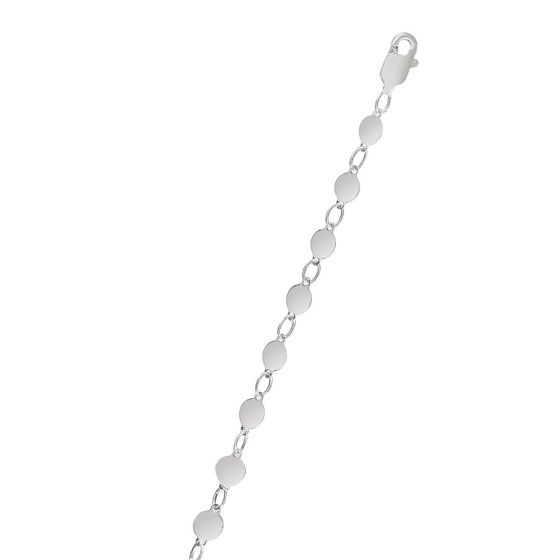 14K Gold Round Mirror Chain